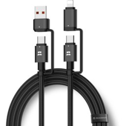 UniCharge - Universele Oplaadkabel - Ultra Fast Charging - 1.2m - USB C / Lightning naar USB C / USB A - Multifunctioneel - Remodius®