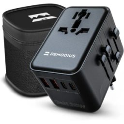 Wereldstekker - Universele Reisstekker voor 220+ landen - Fast Charging - 2x USB-C & 2x USB A - Reisadapter - Remodius®