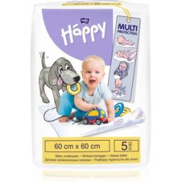 BELLA Baby Happy Baby Underpads wegwerpverschoningsmatjes 60x60cm 5 st