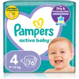 Pampers Active Baby Size 4 wegwerpluiers 9-14 kg 76 st