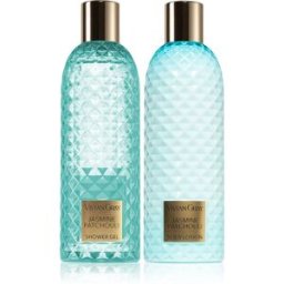 Vivian Gray Gemstone Jasmine & Patchouli Gift Set voor Zachte en Zijdezachte Huid