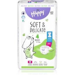 BELLA Baby Happy Soft&Delicate wegwerpluiers met kanaaltjes Maxi 8-14 kg 62 st