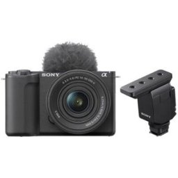 Sony Alpha ZV-E10 II vlog camera + SEL 16-50mm PZ OSS II + ECM-B10 shotgun microfoon