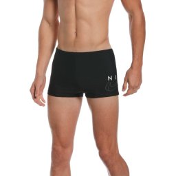 Nike - Maat XL - Swim Split Logo Square Leg Heren Zwembroek - Zwart
