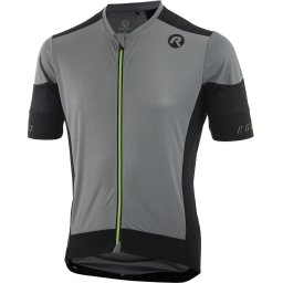 Rogelli Wielershirt KM Rise Grijs/Zwart/Fluor Maat S