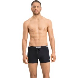 PUMA - Maat XXL - Swim Logo Trunk Heren Zwembroek - zwart