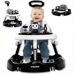 Twinky® Babywalker – Luxe Loopstoel met 3-delige speelset – Loopstoeltje voor Baby inclusief Voetenmat en Stee