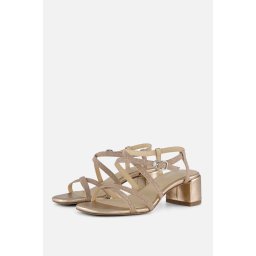 Tamaris - maat 39- Dames sandalen met hak goud
