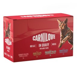 24x85g Mixpakket in saus (4 varianten) Carnilove Cat Pouch