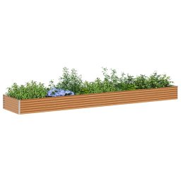 vidaXL Verhoogde plantenbak Licht Bruin 485 x 100 x 36 cm