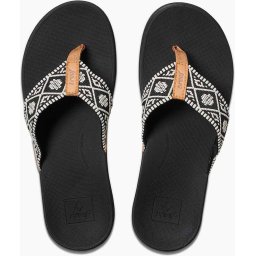Reef Ortho Woven Dames Slippers - Maat 41 - Black/White