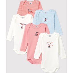 Petit Bateau Maat 68 5 Pack Baby Meisjes Rompertje