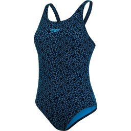 Speedo - Maat 38 - End Boomstar Allover Muscleback Sportbadpak Dames - Navy/Blue