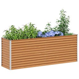 vidaXL Verhoogde plantenbak Licht Bruin 195 x 50 x 68 cm