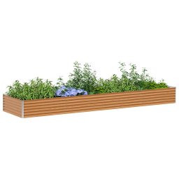 vidaXL Verhoogde plantenbak Licht Bruin 390 x 100 x 36 cm