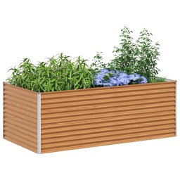 vidaXL Verhoogde plantenbak Licht Bruin 195 x 100 x 68 cm