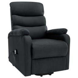 vidaXL Sta-op-massagestoel stof donkergrijs