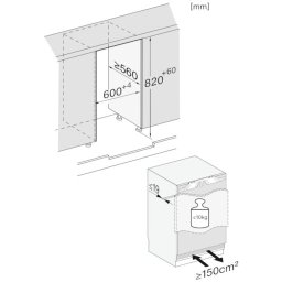 Miele FNUS 7040 D Inbouw vriezer