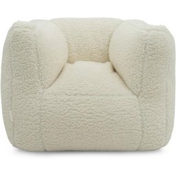 Fauteuiltje Beanbag Teddy cream white