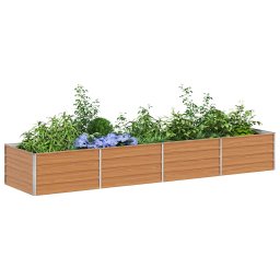 vidaXL Verhoogde plantenbak Licht Bruin 320 x 80 x 45 cm