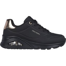 Skechers - maat 31 - Uno Gen1-Shimmer Away - Meisjessneakers - Zwart