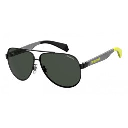 Polaroid kids zonnebril 8032/s 807/m9 Unisex Zwart Met Grijze Lens - gepolariseerd