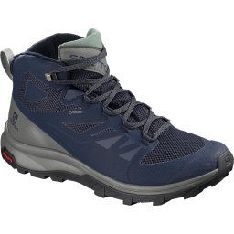 Salomon OUTline Mid GTX Wandelschoenen Mannen - Medieval Blue / Castor Gray / Green Milieu