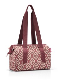 Reisenthel Allrounder S - Reistas - Sporttas - Polyester - Maat S - 8L - Diamonds Rouge Rood;Zand