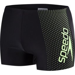 Speedo - Maat 6/L - E10 Gala Logo Aquashorts Zwembroek Heren - Black/Bright Zest