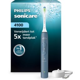 Philips Sonicare 4100 Series – Elektrische Tandenborstel – Blauw – Wittere tanden – HX4041/48