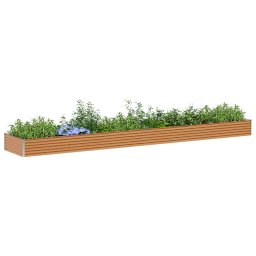 vidaXL Verhoogde plantenbak Licht Bruin 582 x 100 x 36 cm