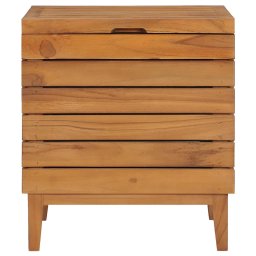 vidaXL Wasmand 40x30x45 cm massief teakhout