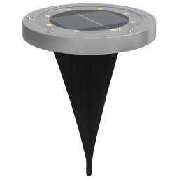 vidaXL Grondlampen 4 st solar met grondpennen warmwit