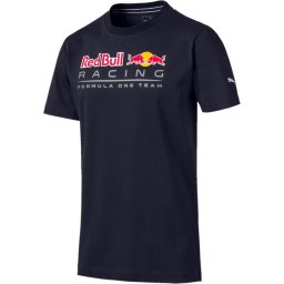PUMA - Maat S Red Bull Racing Logo Tee Shirt Heren - Night Sky