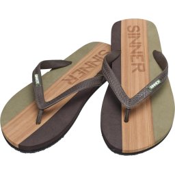 SINNER Capitola Heren Slippers - 41 - Donker groen/Licht bruin