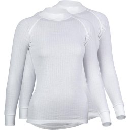 Avento - Maat 42 Thermoshirt Lange Mouw Vrouwen - 2-Pack - Wit