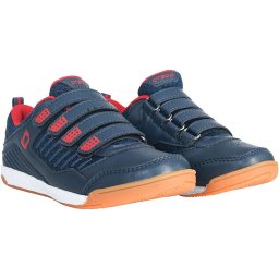 Brabo Velcro Indoor Hockeyschoenen Kinderen - Navy/Red - Maat 35