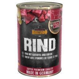 6x400g Super Premium Rund met aardappel & erwten Belcando Hondenvoer