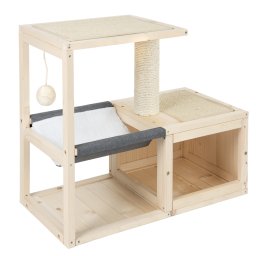 - L 70 x B 35 x H 60 cm - Modern Living Kattenhuisje Bora Bora