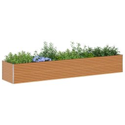 vidaXL Verhoogde plantenbak Licht Bruin 485 x 100 x 68 cm