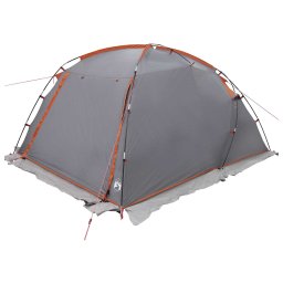 vidaXL Tunneltent Grijs en Oranje 361 x 235 x 147 cm