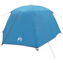 vidaXL Backpacking Tent 2-persoons Blauw 185T Polyester met PU Coating