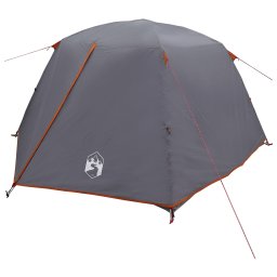 vidaXL Backpacking Tent 2-persoons Grijs en Oranje