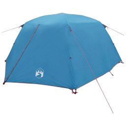 vidaXL Backpacking Tent 4-persoons Blauw 185T Polyester met PU Coating