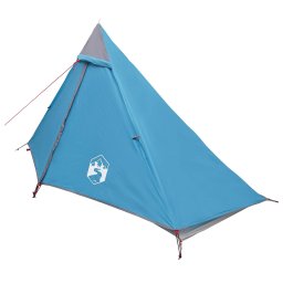 vidaXL Backpacking Tent 222 x 85 x 125 cm Blauw