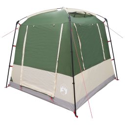 vidaXL Partytent 4-persoons Groen 185T Polyester met PU Coating