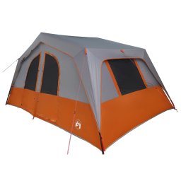 vidaXL Gezinstent 533 x 312 x 230 cm Grijs en Oranje