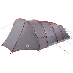 vidaXL Tunneltent 675 x 392 x 210 cm Grijs en Oranje