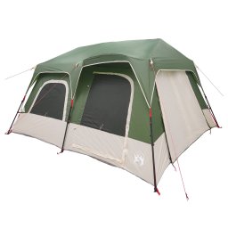 vidaXL Directe Tent 8-persoons Groen 185T Polyester met PU Coating