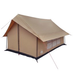 vidaXL Huisje Tent Bruin 340 x 246 x 210 cm Polykatoen